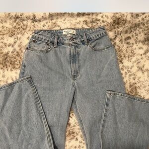 Abercrombie & Fitch Women's Light Blue Flare Jeans